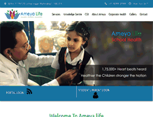 Tablet Screenshot of ameyalife.com